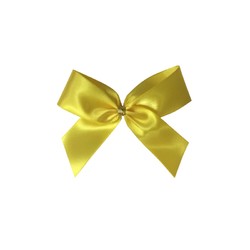Satin Bow - 7cm - Yellow - 100pk