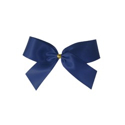 Satin Bow - 7cm - Navy Blue - 100pk