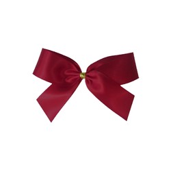 Satin Bow - 7cm - Burgundy - 100pk
