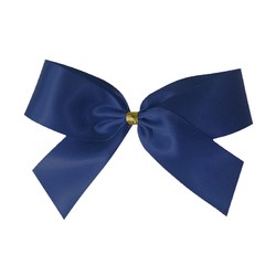 Satin Bow - 10cm - Navy Blue - 50pk