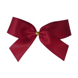 Satin Bow - 10cm - Burgundy - 50pk