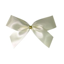 Satin Bow - 10cm - Ivory - 50pk