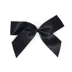 Satin Gift Bows - 10cm - Black