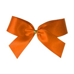 Satin Bow - 10cm - Orange - 50pk