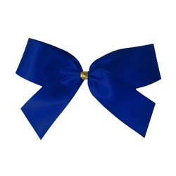Satin Bow With Bottle Loop - 10cm - Royal Blue - 50pk