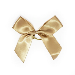 Satin Gift Bows With Bottle Loop - 10cm - Champagne