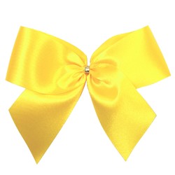 Satin Bow - 12cm - Yellow - 100pk