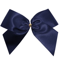Satin Bow - 12cm - Navy Blue - 100pk