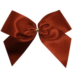 Satin Bow - 12cm - Rust - 100pk
