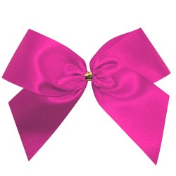 Satin Bow - 12cm - Hot Pink - 100pk
