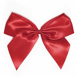 Satin Gift Bows - 12cm - Red