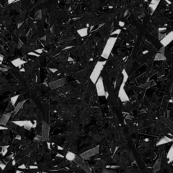 Foil Metallic Shreds - 1KG - Glossy Black