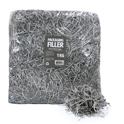 Shredded Paper Shreds Filler - 1KG - Grey