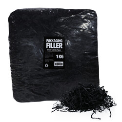 Shredded Paper Shreds Filler - 1KG - Black