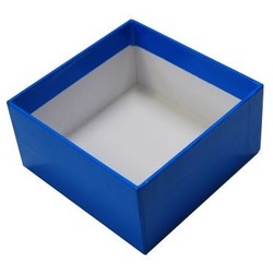 Rigid Box - No Lid - 115mm x 115mm x 60 - Blue