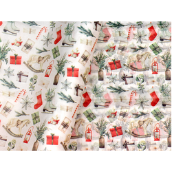 Christmas Tissue Paper - Ornaments  - 100 Sheets