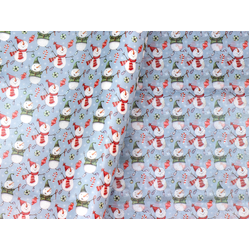 Christmas Tissue Paper - Snowman  - 100 Sheets