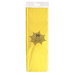 Tissue Paper - 20 Sheets - Yellow