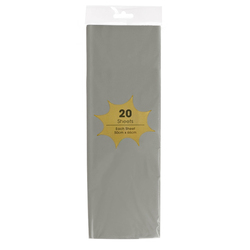 Tissue Paper - 20 Sheets - Grey
