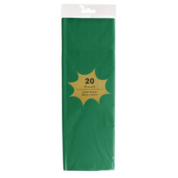 Tissue Paper - 20 Sheets - Emerald Green