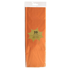Tissue Paper - 20 Sheets - Orange