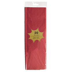 Tissue Paper - 20 Sheets - Red