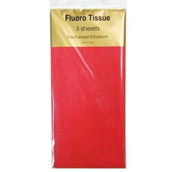 Tissue Paper Fluoro Neon - 3 sheet - Lipstick