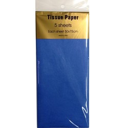 Tissue Paper - 5 sheet - Blue