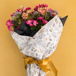 Tissue Paper Ream - 750mm x 500mm, 240 Sheets - Leafy Stems