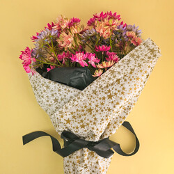 Tissue Paper Ream - 750mm x 500mm, 240 Sheets - Gold Stars