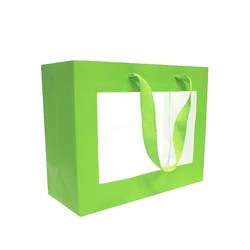 Window Gift Bag - Small/Medium Boutique Matt Finish - Green