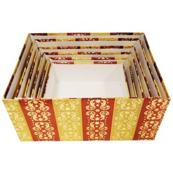 6 x Foil Rigid Boxes & Lids - Various Sizes