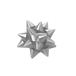 Mini Star Bows - 5cm - Silver