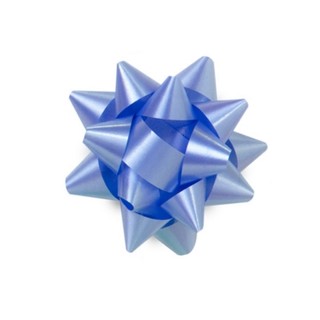 Star Gift Bows - 6.5cm - Light Blue