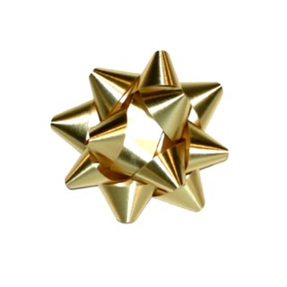 Star Bows - 6.5cm - Metallic Gold