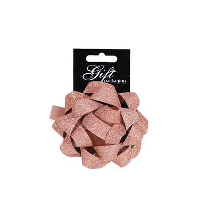 Glitter Sparkle Star Bow - Rose Gold
