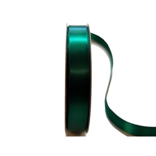 Satin Ribbon - Woven Edge - 15mm x 30m - Emerald