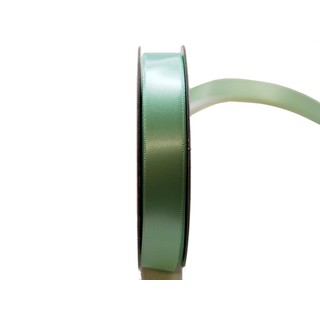 Satin Ribbon - Woven Edge -15mm x 30m - Pastel Green