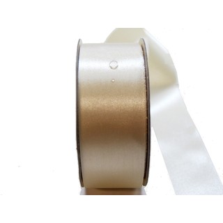 Water Repellent Satin Ribbon - 38mm x 45m - Ivory