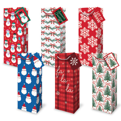 Christmas Bottle Bags - Fa La La Assortment