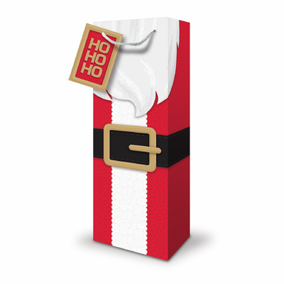 Christmas Bottle Bags - Santa