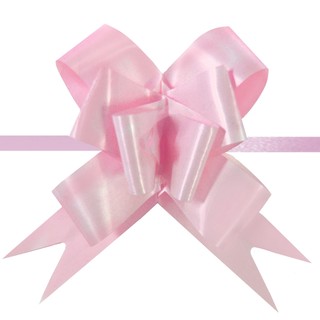 Pull String Butterfly Bows - Light Pink