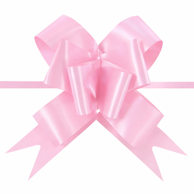 Pull String Butterfly Bows - Light Pink