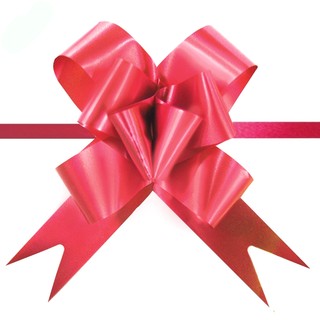 Pull String Butterfly Bows - Red