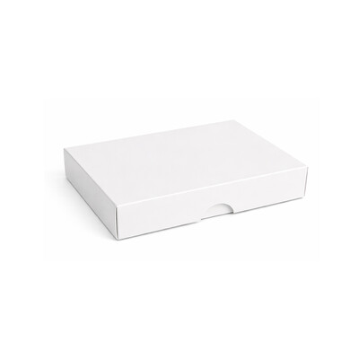 Two-Piece Base & Lid C6 Box - Gloss Paperboard - 164 x 118 x 30mm - White