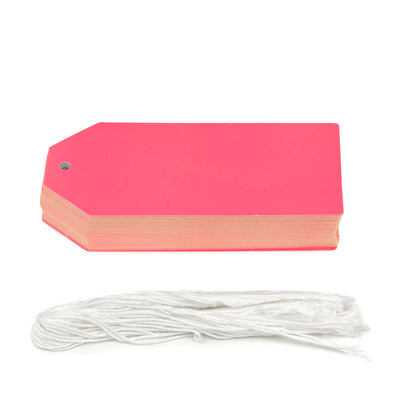 Gift Tags - 5x11cm - 50pk - Pink