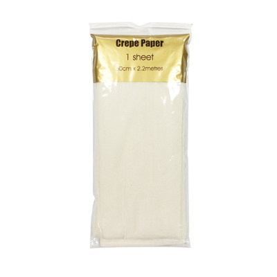 Crepe Paper- 50cm x 2.2m - White
