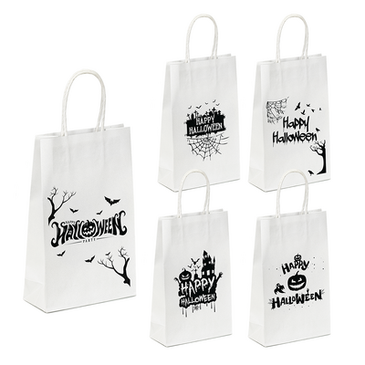 Halloween - Small White Kraft Bag Assorted Pack - In The Shadows