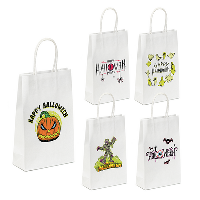 Halloween - Small White Kraft Bag Assorted Pack - All Kinds of Scary