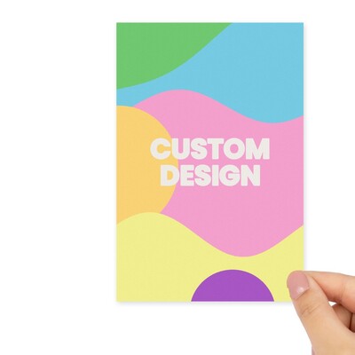 Custom Printed 102 x 152mm White Gloss Rectangle Labels - Self-Adhesive Stickers